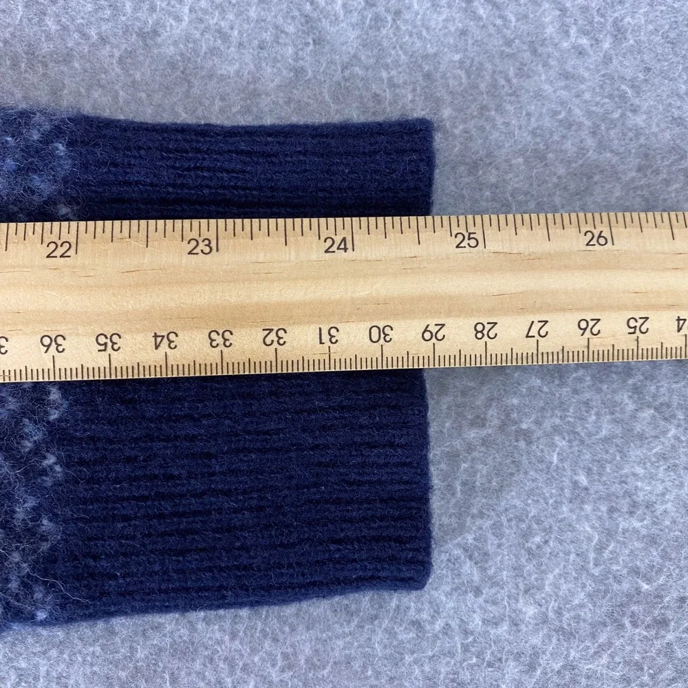 J. Crew Sweater Mens M Blue Merino Rugged Crewneck Pullover